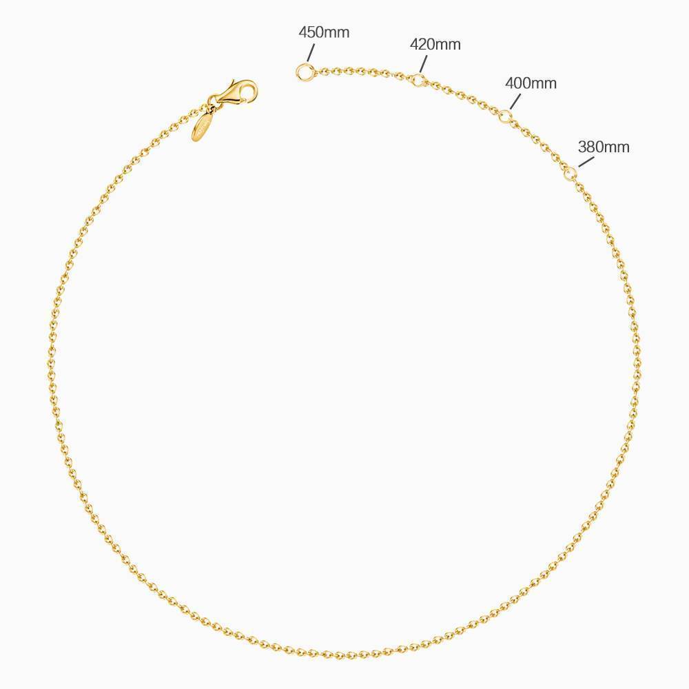 Embossed Printing Heart Photo Locket Necklace With Engraving 14k Gold Plated-Blongser