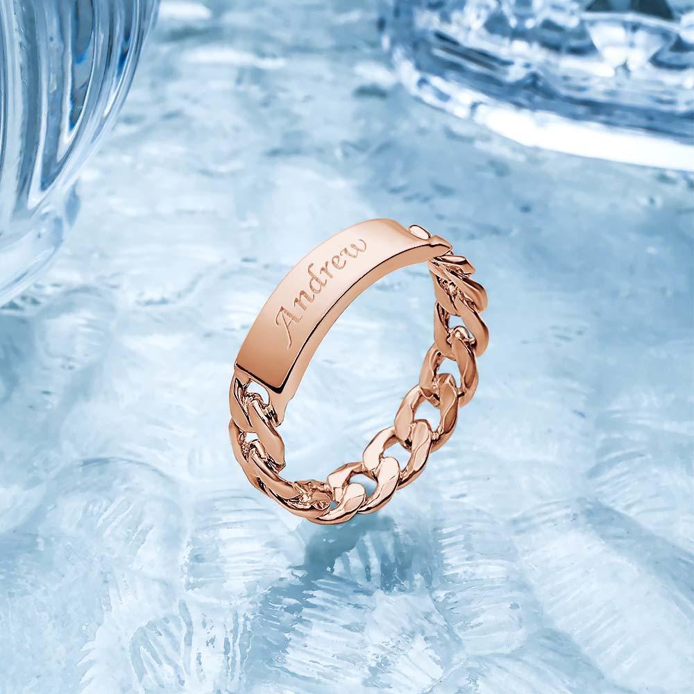 Men's Personalized Ring Custom Message Ring  the Best Gift for Lover-Blongser