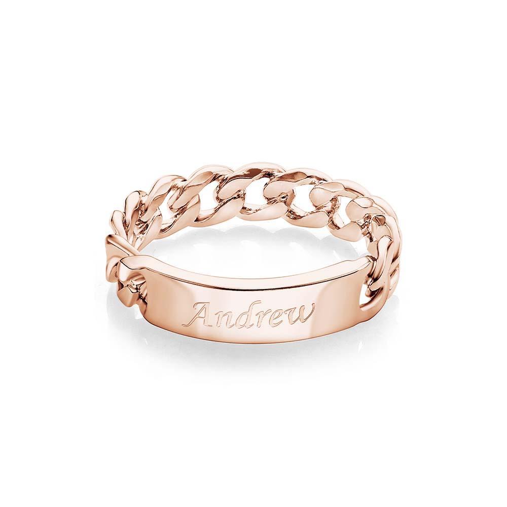 Men's Personalized Ring Custom Message Ring  the Best Gift for Lover-Blongser