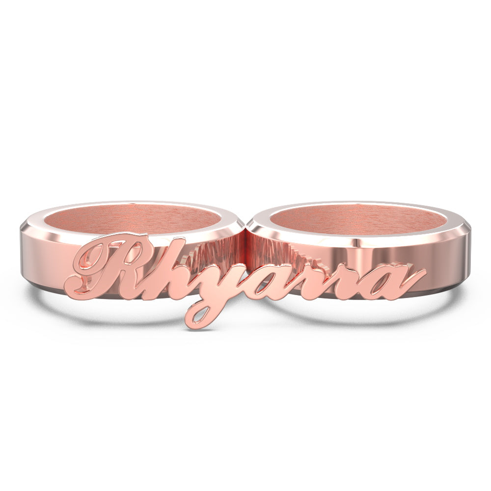 Engravable Double Fingers Ring Two Fingers Ring-Blongser