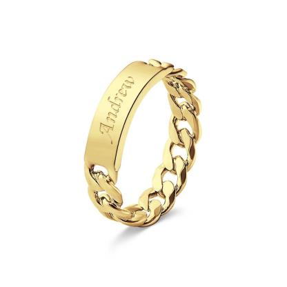 Men's Personalized Ring Custom Message Ring  the Best Gift for Lover-Blongser