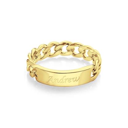 Men's Personalized Ring Custom Message Ring  the Best Gift for Lover-Blongser