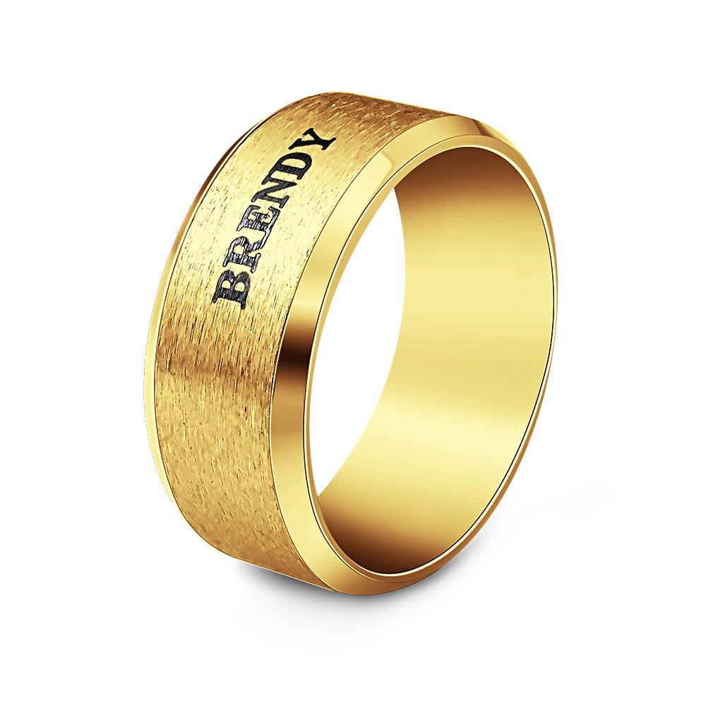Personalized Name Ring Custom Engagement Ring Men's Personalized Ring-Blongser