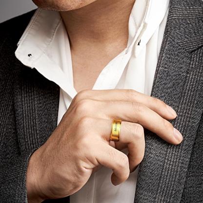 Personalized Name Ring Custom Engagement Ring Men's Personalized Ring-Blongser