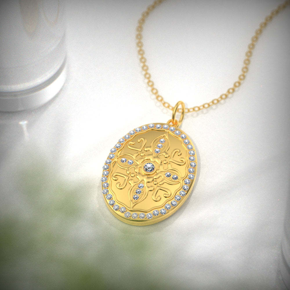 Personalized Photo Necklace Custom Anniversary Necklace Birthday Gift-Blongser