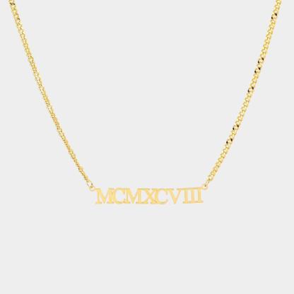 Personalized Name Necklace 18K Gold Stainless Steel Necklace-Blongser