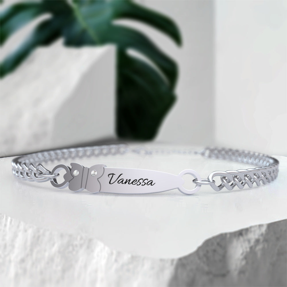 Custom Engraved Bracelet Birthday Gift Personalized Bracelet for Her-Blongser