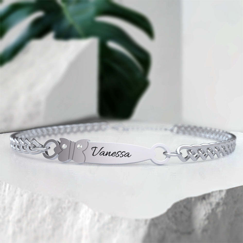 Custom Engraved Bracelet Birthday Gift Personalized Bracelet for Her-Blongser