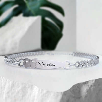 Custom Engraved Bracelet Birthday Gift Personalized Bracelet for Her-Blongser