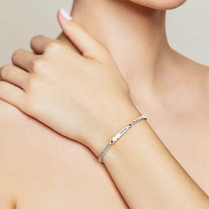 Custom Engraved Bracelet Birthday Gift Personalized Bracelet for Her-Blongser