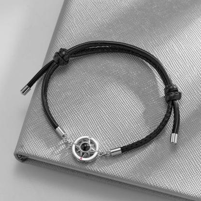 Custom Projection Bracelet Compass Trendy Simple Gifts for Men-Blongser