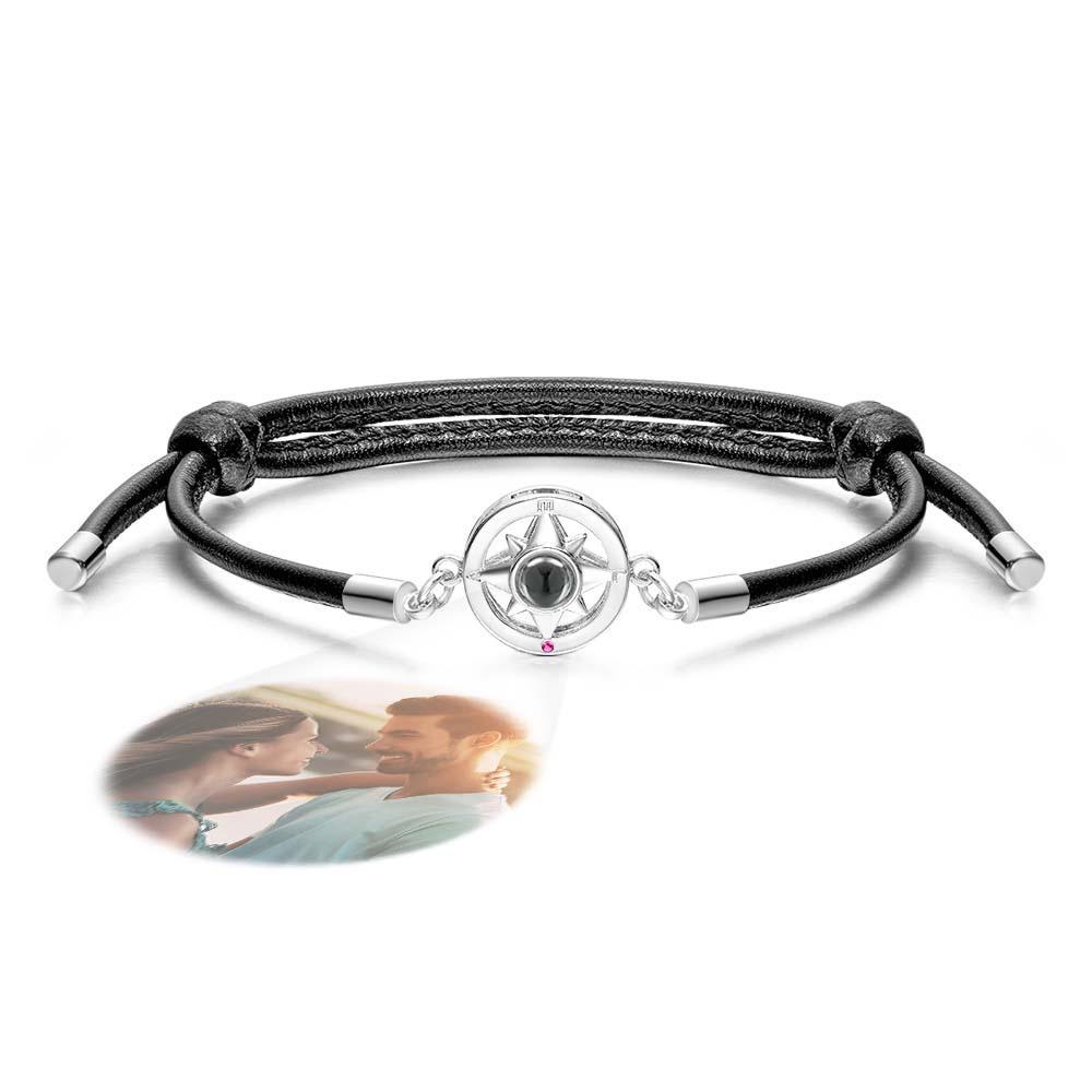 Custom Projection Bracelet Compass Trendy Simple Gifts for Men-Blongser