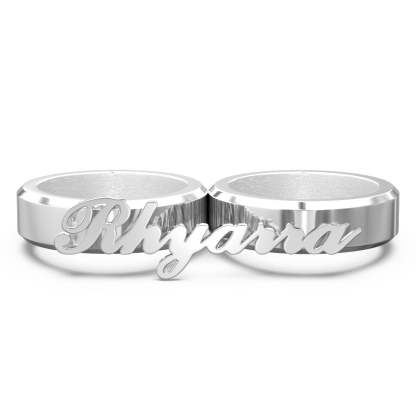 Engravable Double Fingers Ring Two Fingers Ring-Blongser