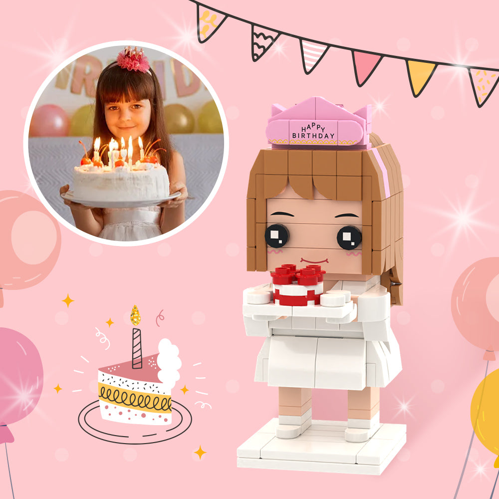 Birthday Gifts for Daughter Full Custom Brick Figures Personalized Photo Brick Figures-Blongser