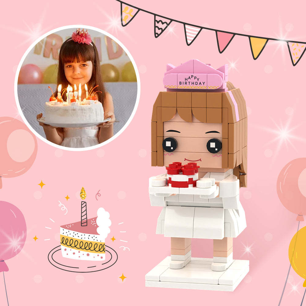 Birthday Gifts for Daughter Full Custom Brick Figures Personalized Photo Brick Figures-Blongser