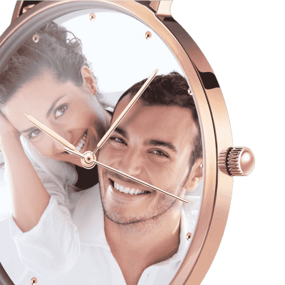 Personalised Color Nylon Strap Photo Watch for Men 40mm-Blongser