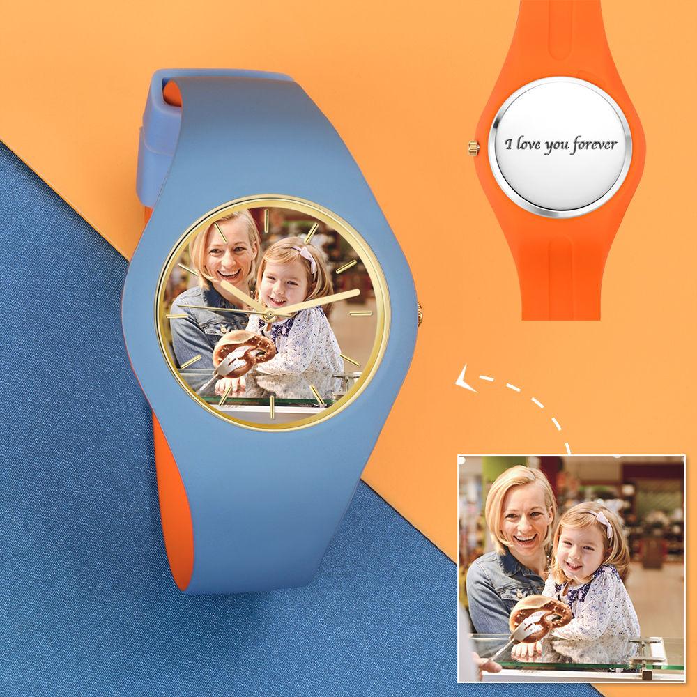 Unisex Custom Silicone Photo Watch 41mm-Blongser