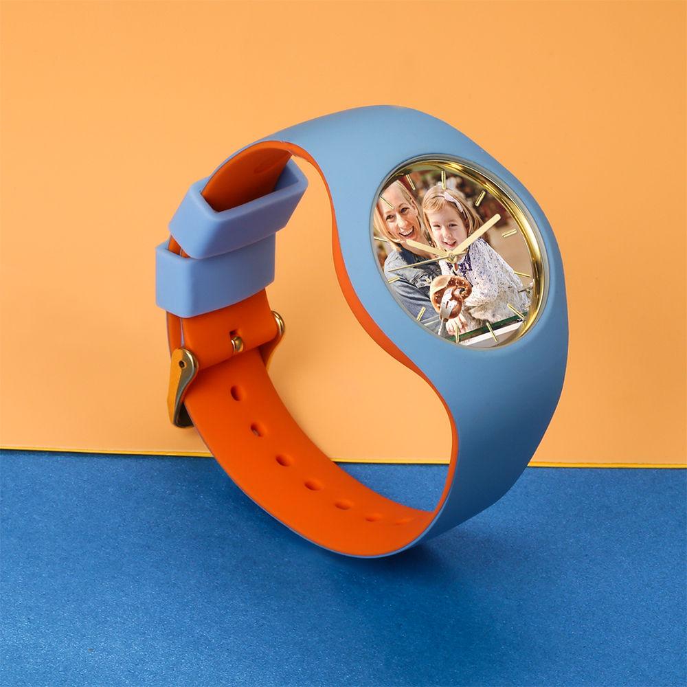 Unisex Custom Silicone Photo Watch 41mm-Blongser