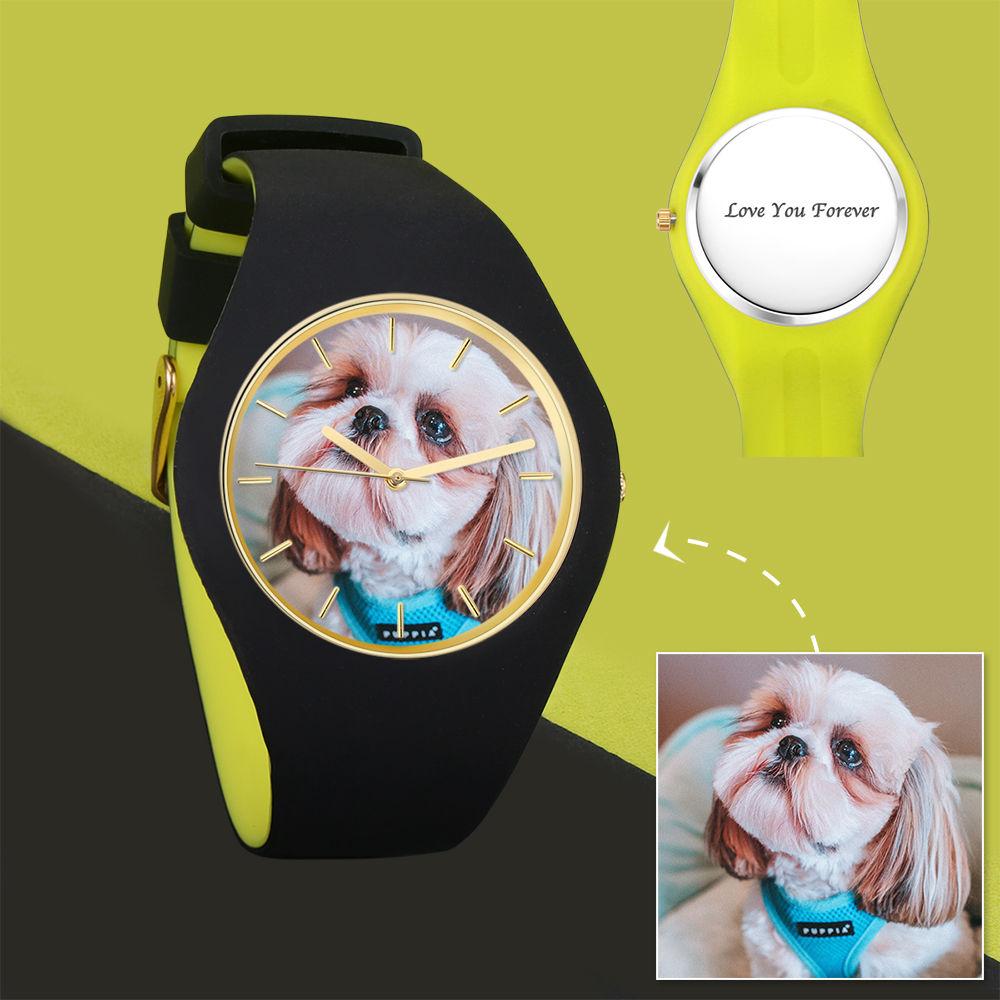 Unisex Custom Silicone Photo Watch 41mm-Blongser