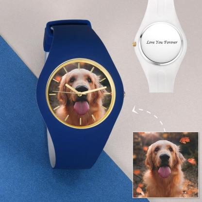 Unisex Custom Silicone Photo Watch 41mm-Blongser