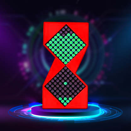 Electronic Hourglass Cyberpunk Desktop Hourglass Meter Clock Desktop Decoration Gift-Blongser