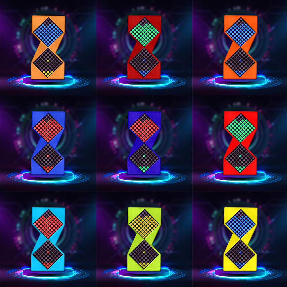 Electronic Hourglass Cyberpunk Desktop Hourglass Meter Clock Desktop Decoration Gift-Blongser