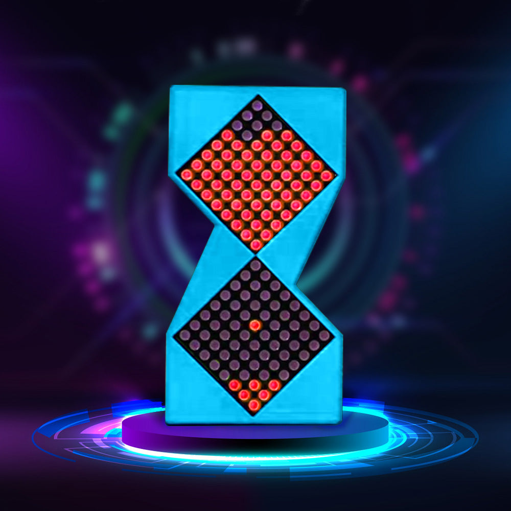 Electronic Hourglass Cyberpunk Desktop Hourglass Meter Clock Desktop Decoration Gift-Blongser