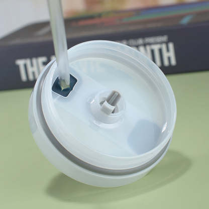 40oz Insulated Mug with Handle and Straw Colorful Leopard Pattern Stainless Steel Travel Cup Gift for Family Friends Couples-Blongser