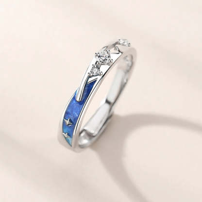 Meteor Star Couple Rings Matching Rings Adjustable Ring Jewelry Gift-Blongser