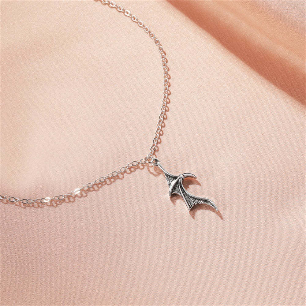 Personalized Couple Necklace Matching Devil Wing Necklaces for Couples Valentine's Gift for Lover-Blongser