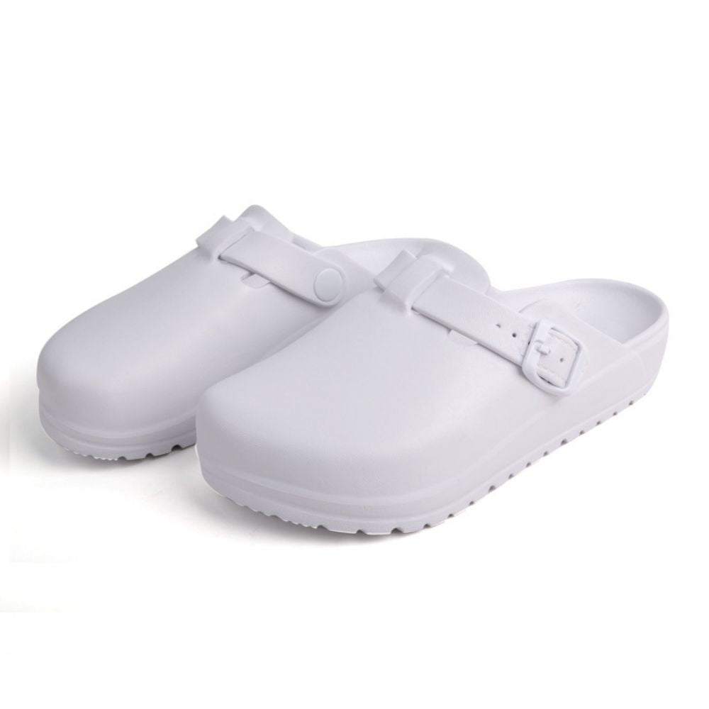 Laboratory Clogs Comfort Mules Close Toe Nurse Shoes Slip On Garden Clogs-Blongser