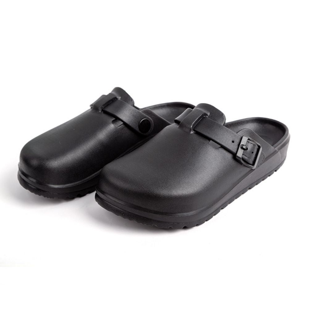 Laboratory Clogs Comfort Mules Close Toe Nurse Shoes Slip On Garden Clogs-Blongser