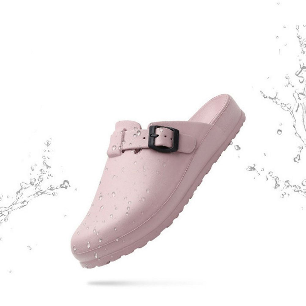 Laboratory Clogs Comfort Mules Close Toe Nurse Shoes Slip On Garden Shoes-Blongser
