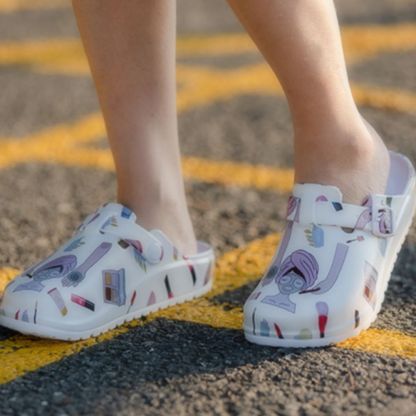 Laboratory Clogs Comfort Mules Close Toe Nurse Shoes Slip On Garden Shoes-Blongser