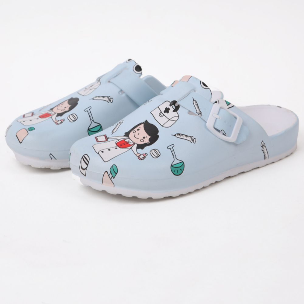 Laboratory Clogs Comfort Mules Close Toe Nurse Shoes Slip On Garden Shoes-Blongser