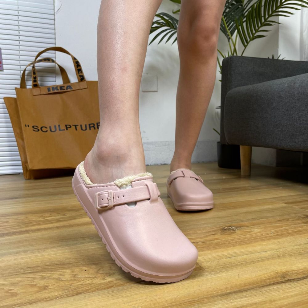 Laboratory Clogs Comfort Mules Close Toe Nurse Shoes Slip On Garden Cotton Slippers-Blongser