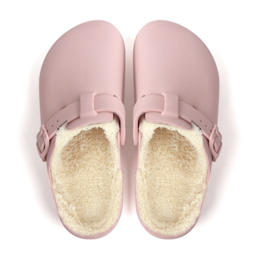 Laboratory Clogs Comfort Mules Close Toe Nurse Shoes Slip On Garden Cotton Slippers-Blongser