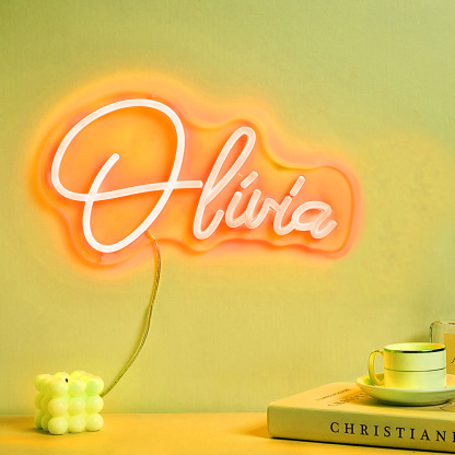 Custom Neon Lamp Personalized Name Neon Sign Lamp Creative Decor for Bedroom-Blongser