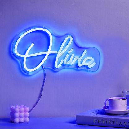 Custom Neon Lamp Personalized Name Neon Sign Lamp Creative Decor for Bedroom-Blongser
