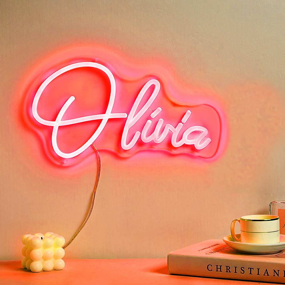 Custom Neon Lamp Personalized Name Neon Sign Lamp Creative Decor for Bedroom-Blongser