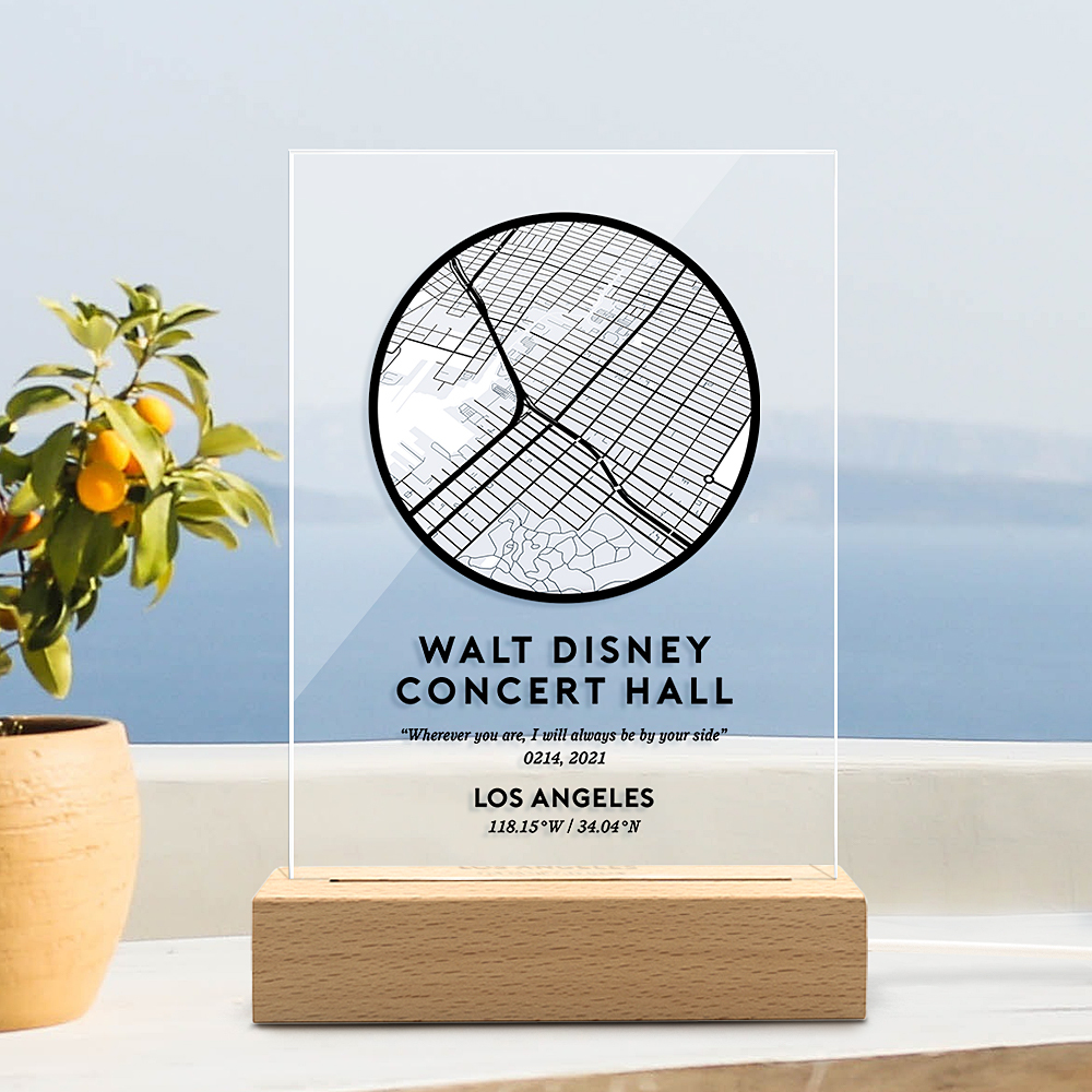 Custom City Map Night light Wall Art Prints Home Decor Night light-Blongser