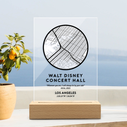 Custom City Map Night light Wall Art Prints Home Decor Night light-Blongser