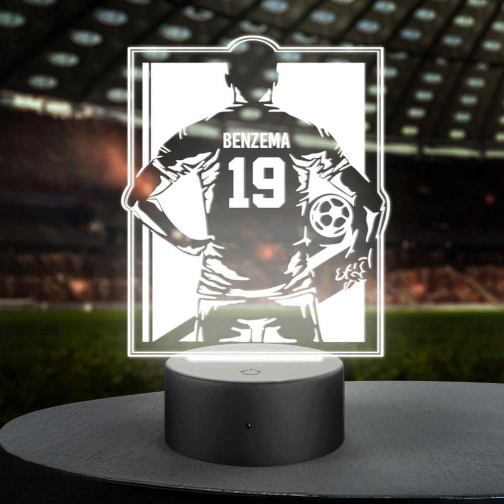 Custom Name Number Football Night Light World Cup Lamp Gifts For Soccer Fans-Blongser