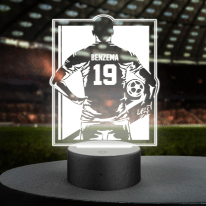 Custom Name Number Football Night Light World Cup Lamp Gifts For Soccer Fans-Blongser