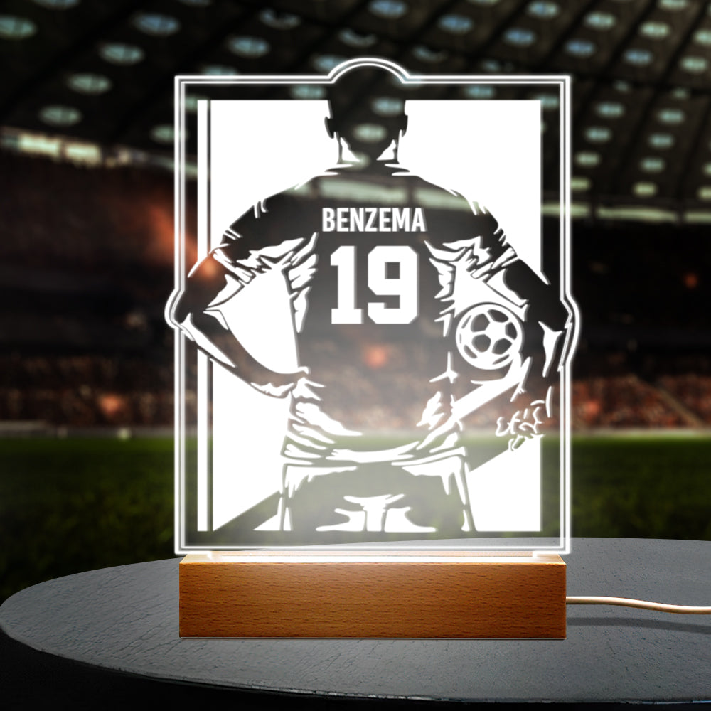 Custom Name Number Football Night Light World Cup Lamp Gifts For Soccer Fans-Blongser