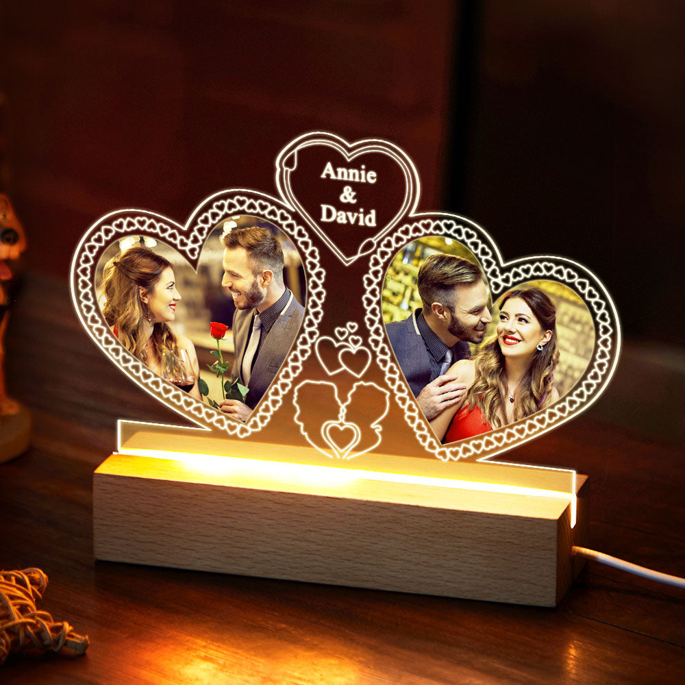 Personalized Led Picture Night Light Custom Photo Lamp Cute Gifts For Love Unique Birthday Present-Blongser