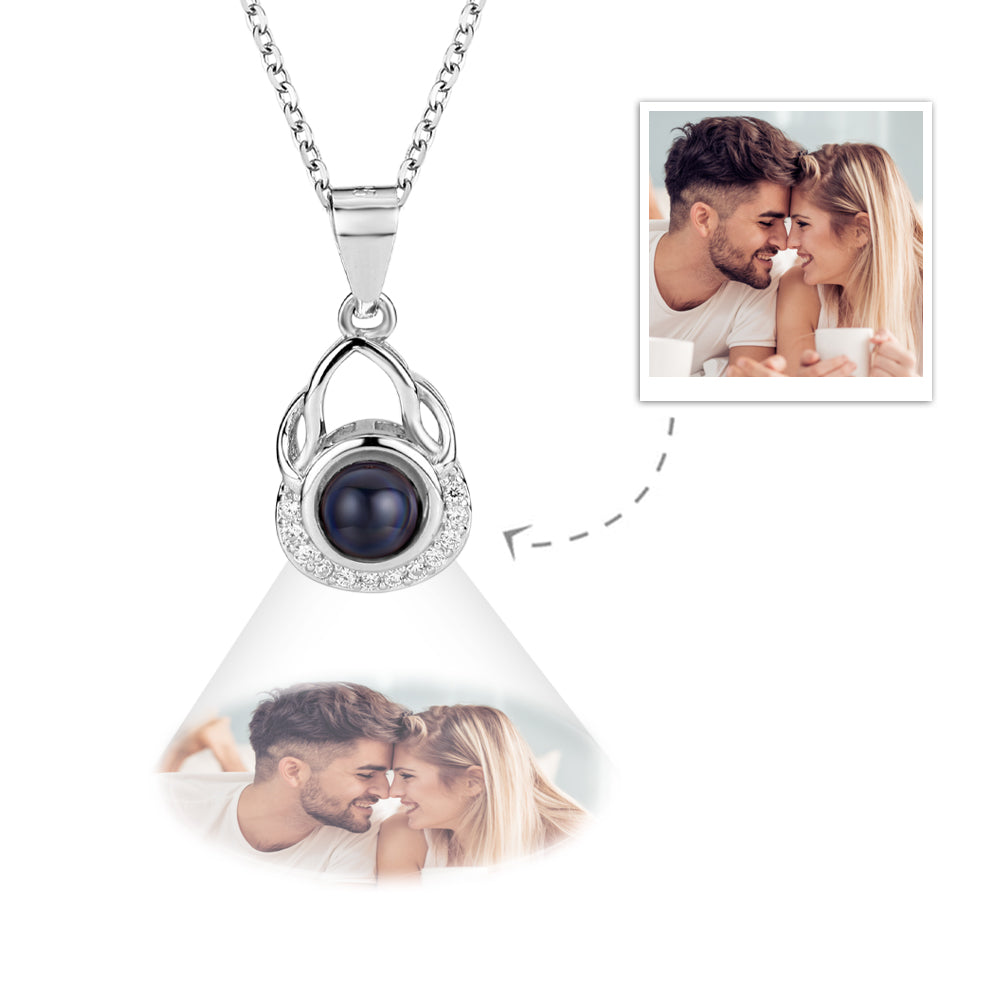 Personalized Projection Necklace Cute Bag Photo Necklace-Blongser