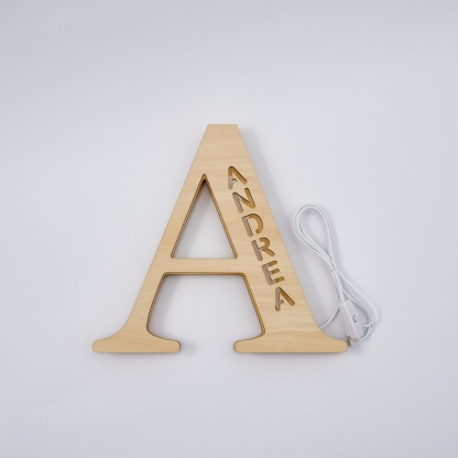 Personalized Name Wooden Letter Night Light 28CM-Blongser