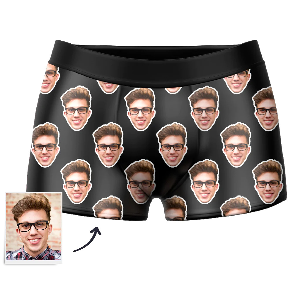 Custom Face Boxer Shorts Men's Underwear-Blongser