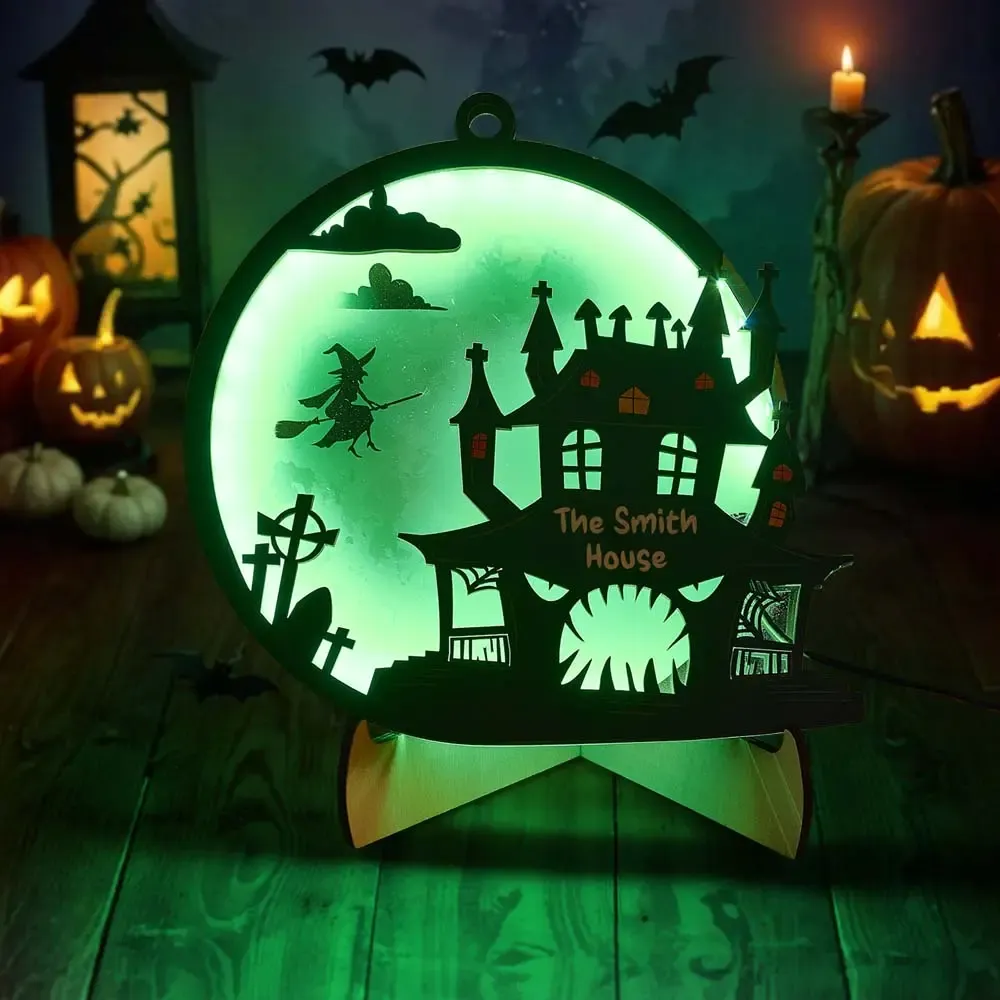 Custom Halloween Light with Name Halloween Home Decor Night Lamp for Halloween Gift-Blongser